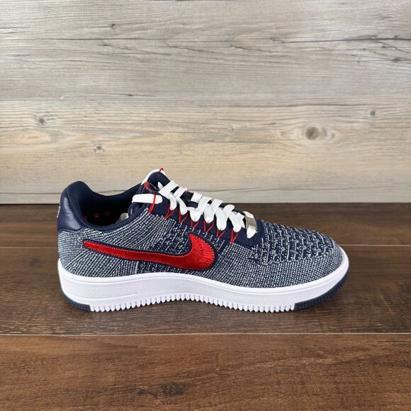 Nike AF1 Ultra Flyknit Low Robert Kraft Mens Size 9 Wolf Grey White FV4079 012 - Picture 6 of 9